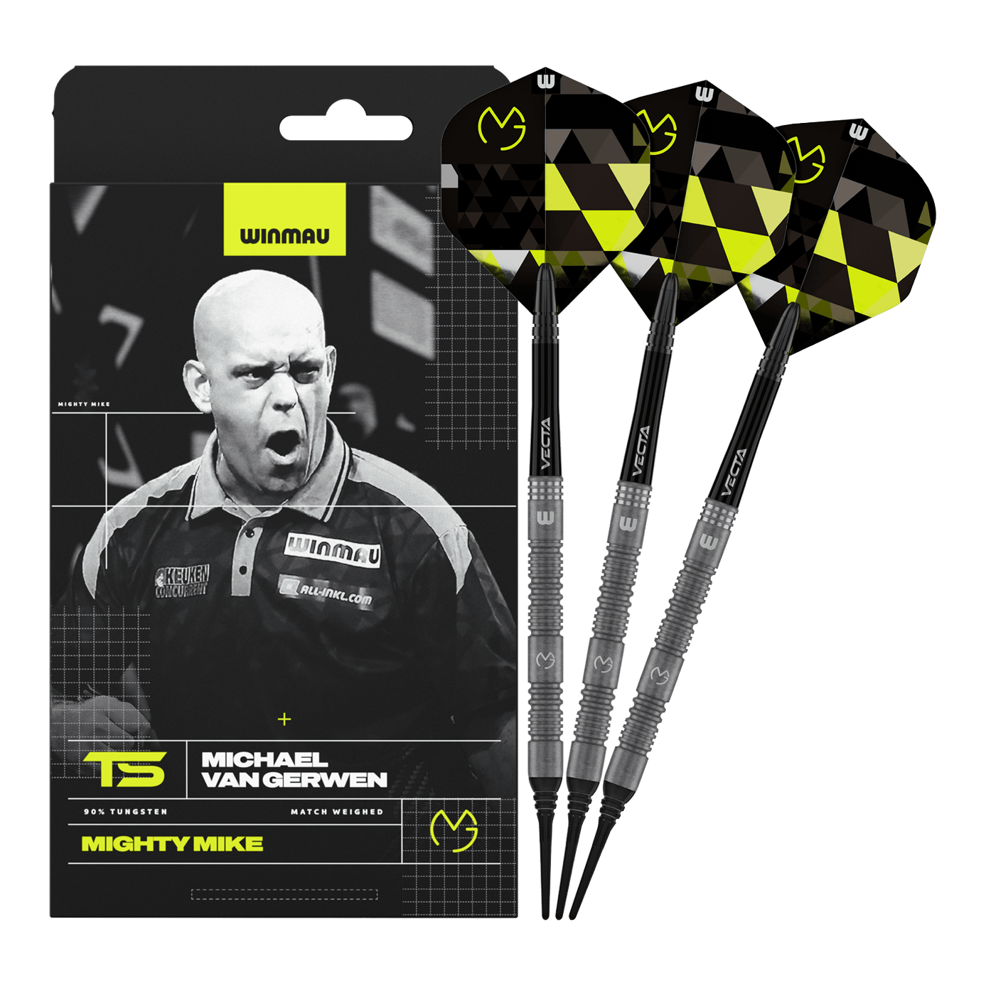 Winmau Michael Van Gerwen TS soft darts - 18g Winmau Michael Van Gerwen TS soft darts - 18g