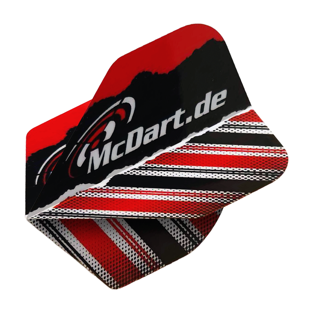 Dieses Bild zeigt die McDart Design V7 Standard Flights. Sie werden für den Dartsport verwendet.