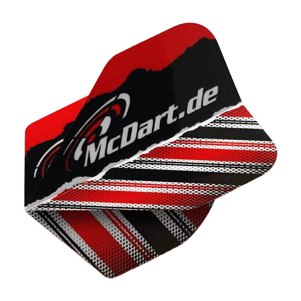 McDart Design V7 Standard Flights Dieses Bild zeigt die McDart Design V7 Standard Flights. Sie werden für den Dartsport verwendet.