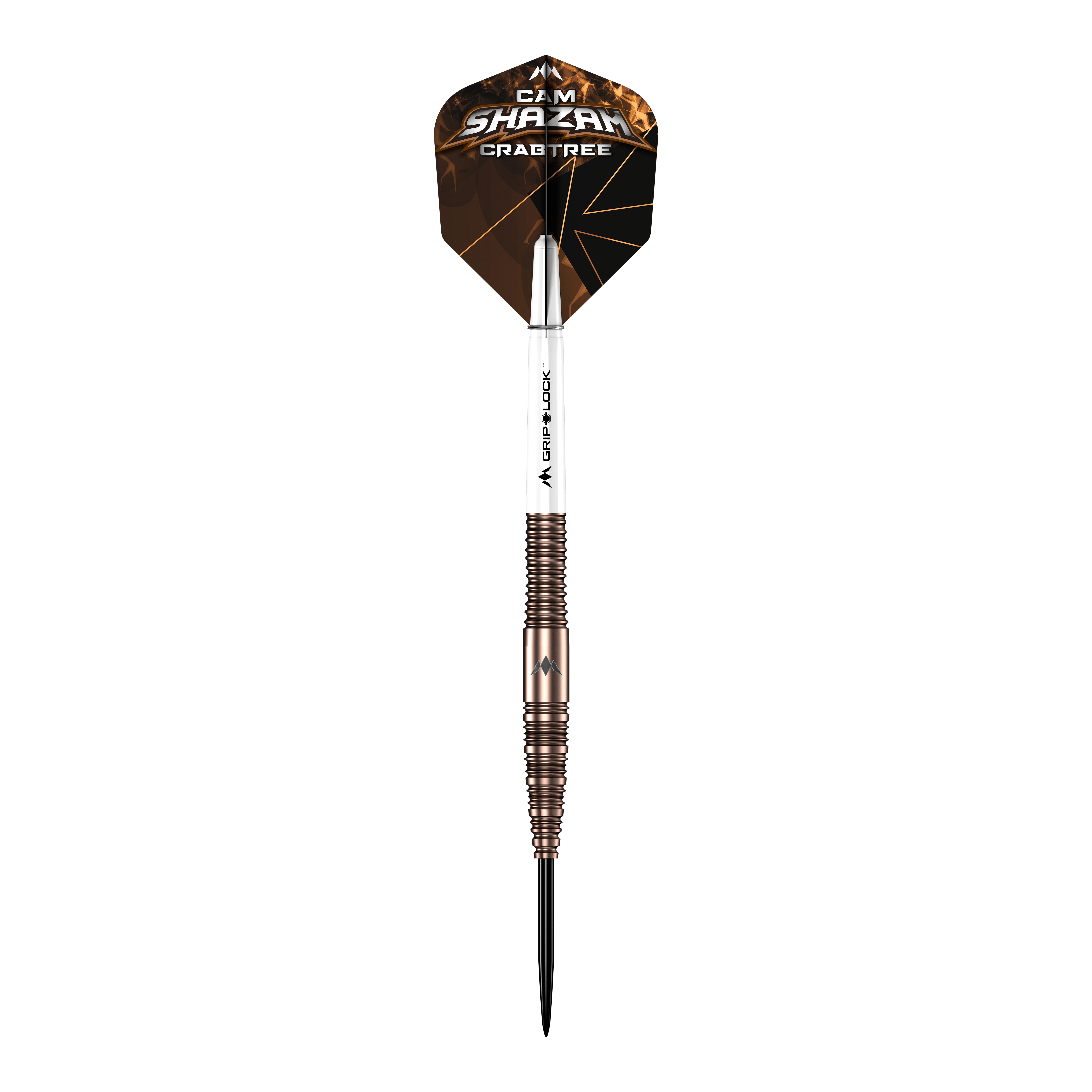 Mission Cam Crabtree V2 95% Tungsten Steel Darts Mission Cam Crabtree V2 Steeldarts in Einzelansicht sind auf diesem Bild zu sehen. Es zeigt den Dart aus einer anderen Perspektive.