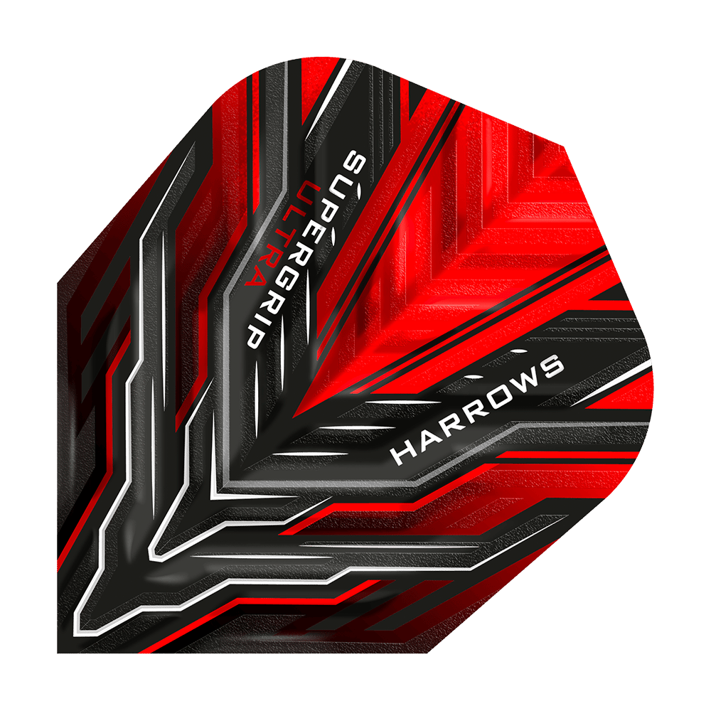 Harrows Supergrip Ultra Red Standard Flights