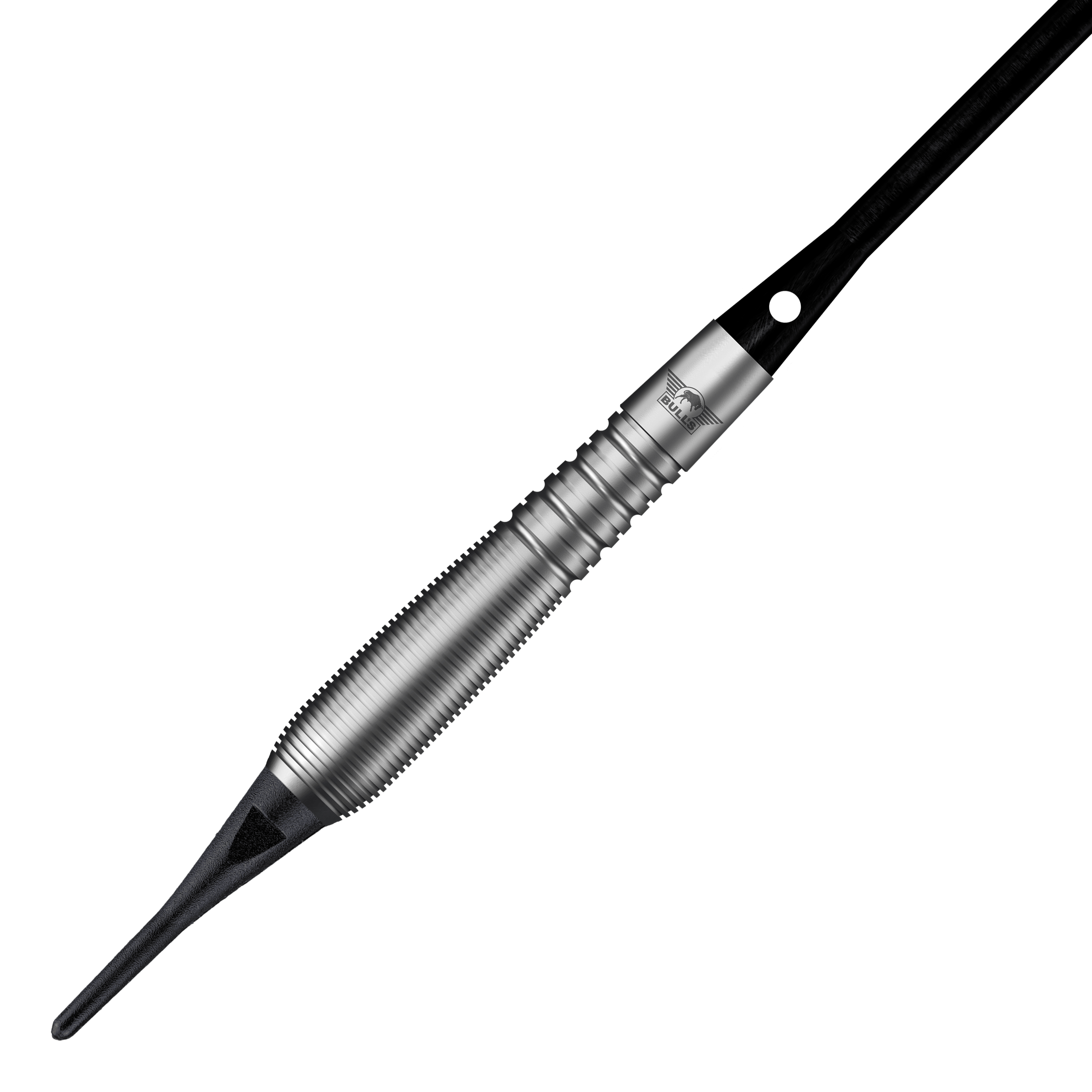 Gezeigt werden die Bulls NL Chaos Blue Softdarts - 19g. Die Darts haben ein blaues Design und sind für elektronische Dartboards bestimmt.