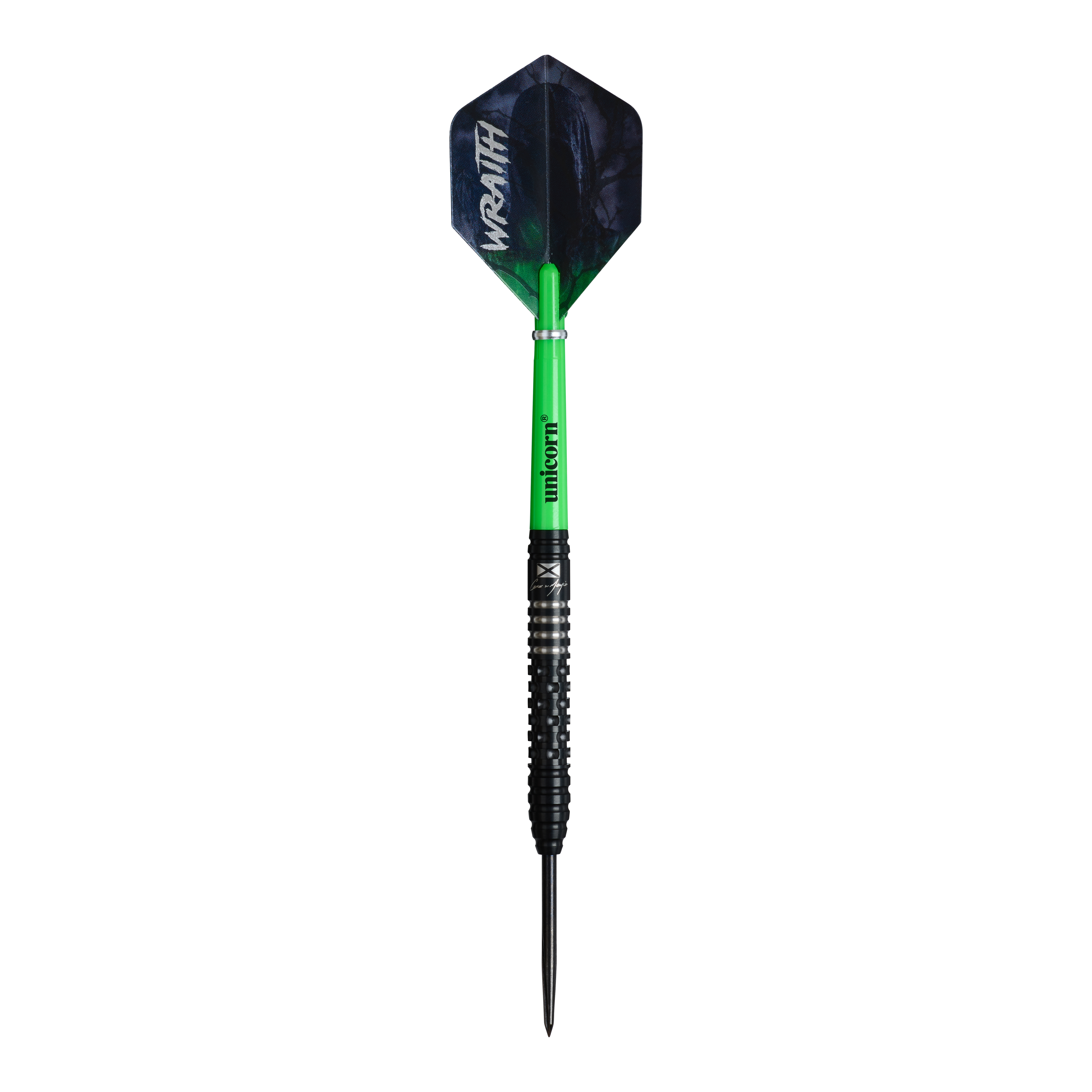 Unicorn Wraith Cameron Menzies Steel Darts - 23g Abgebildet ist das Produkt Unicorn Wraith Cameron Menzies Steeldarts - 23g. Die Steeldarts sind in einer 23-Gramm-Ausführung zu sehen.