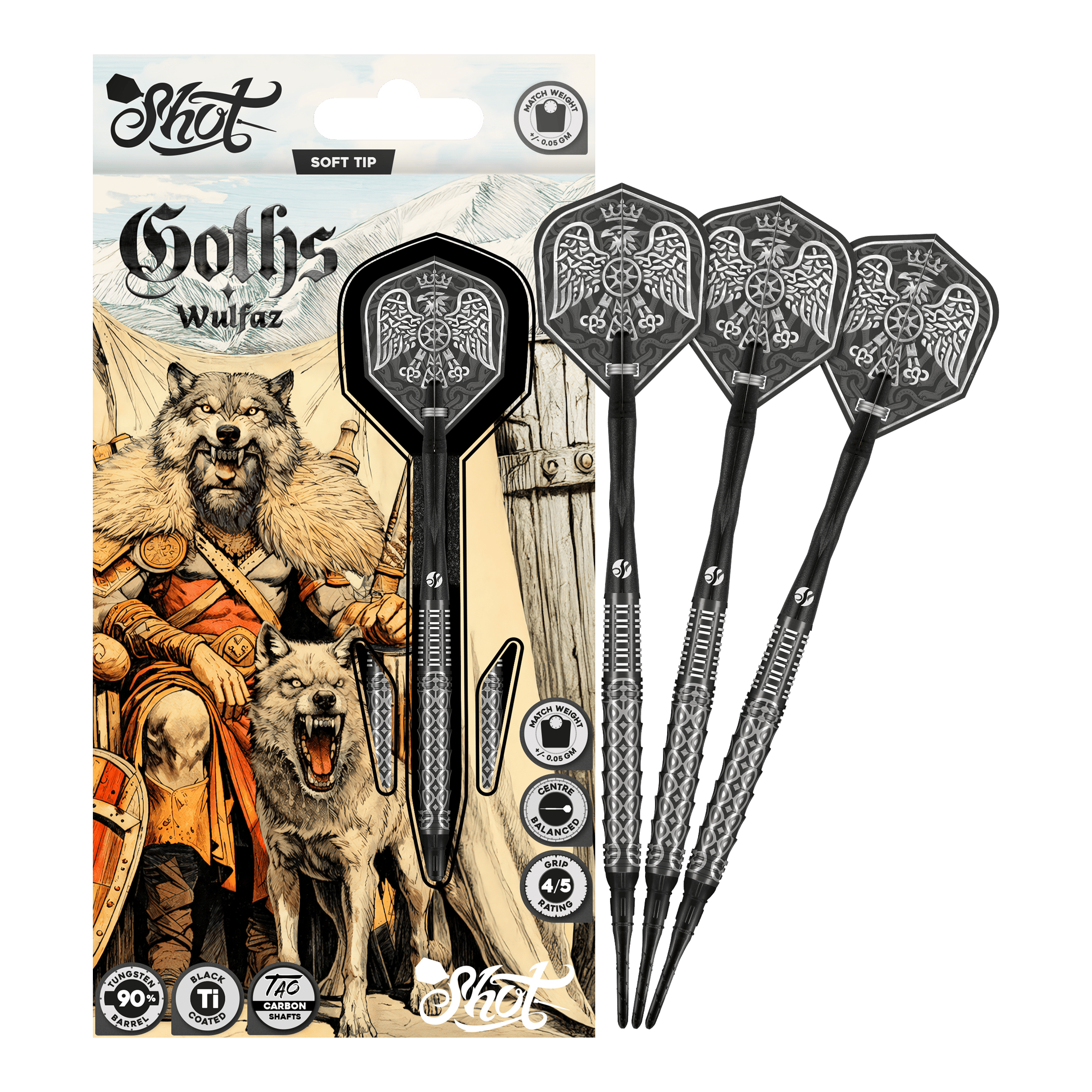 Shot Goths Wulfaz soft darts - 20g