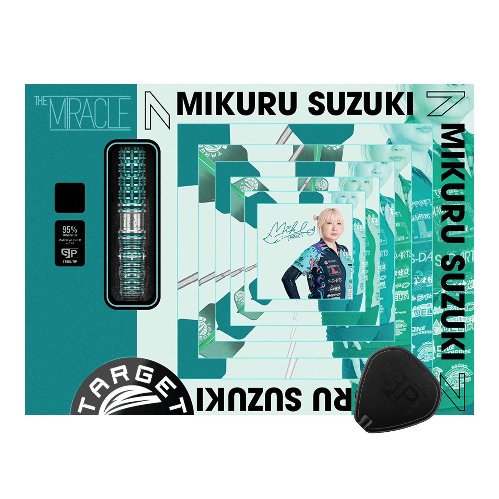 Target Japan Mikuru Suzuki The Miracle GEN7 Swiss Point Steeldarts - 23g Hier sieht man Target Japan Mikuru Suzuki The Miracle GEN7 Swiss Point Steeldarts - 23g. Die Steeldarts beeindrucken durch ihre Form und Verarbeitung.