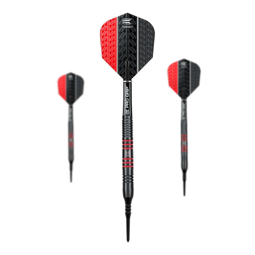 Target Vapor8 Black Red Soft Darts - 19g