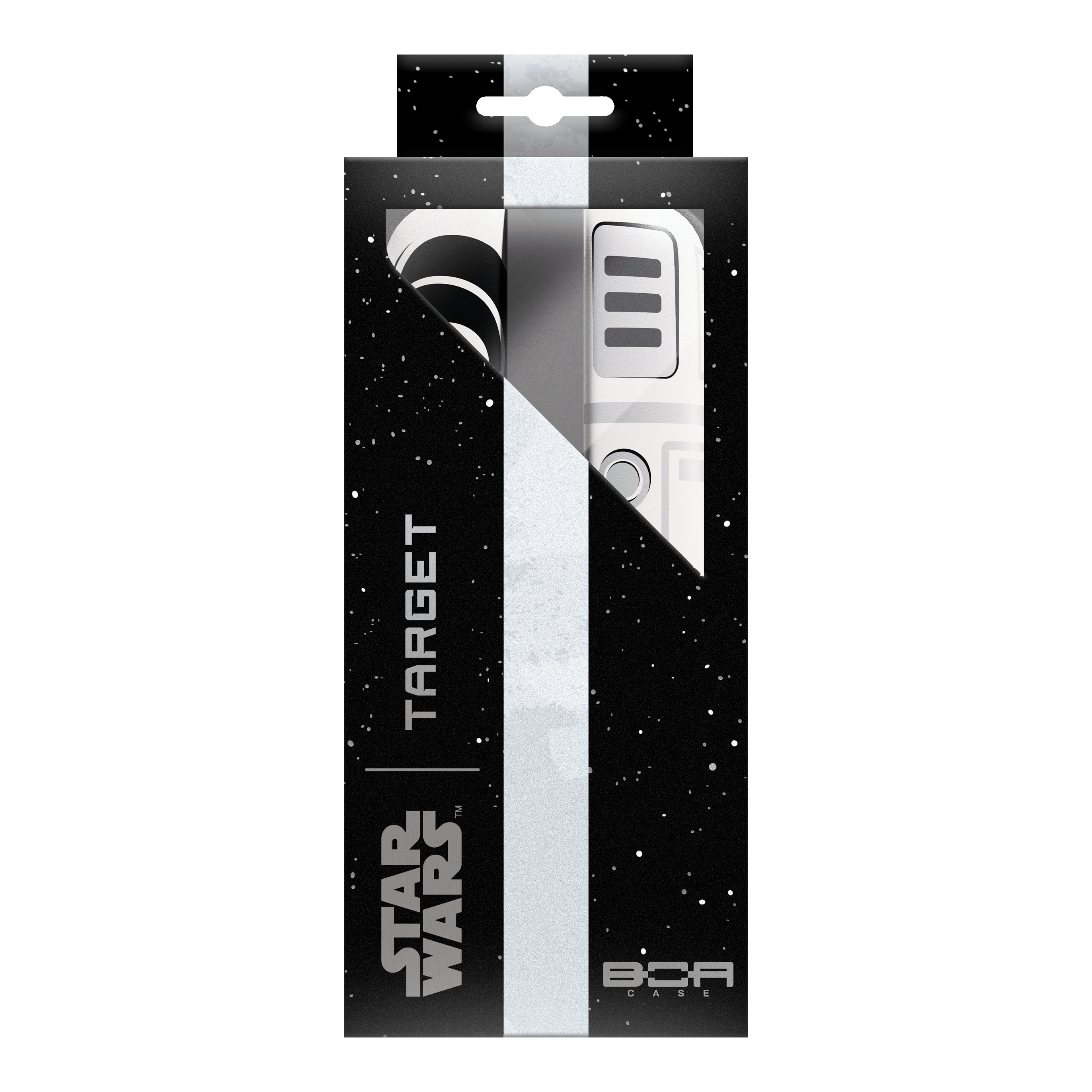 Target Star Wars Boa Dartcase - Stormtrooper Zu sehen ist das Target Star Wars Boa Dartcase mit Stormtrooper-Motiv. Das Etui ist praktisch für den Transport und die sichere Aufbewahrung von Darts.