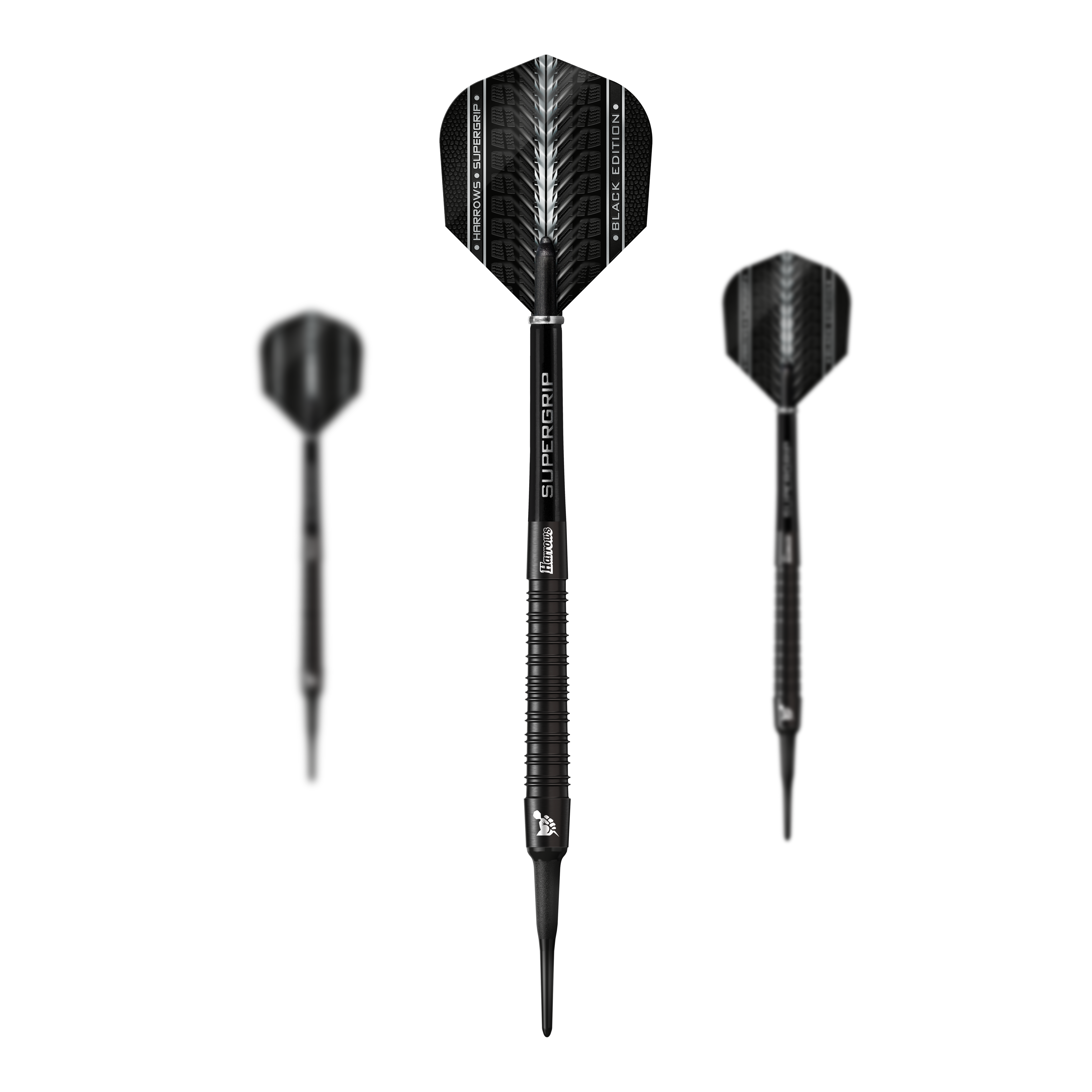 Harrows Supergrip Black Edition Softdarts