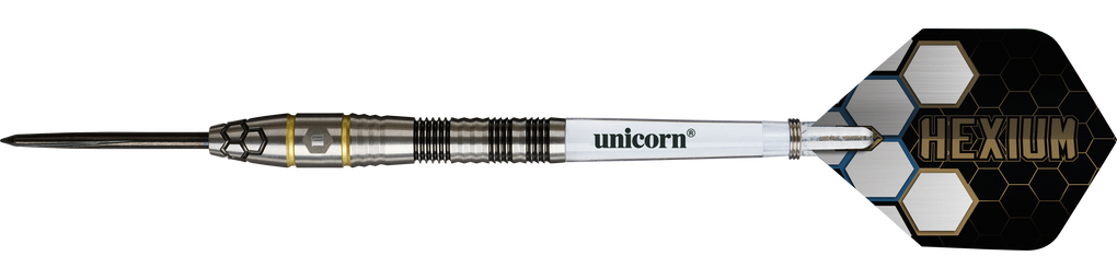 Unicorn Hexium Style 01 Black &amp; Gold Steeldarts