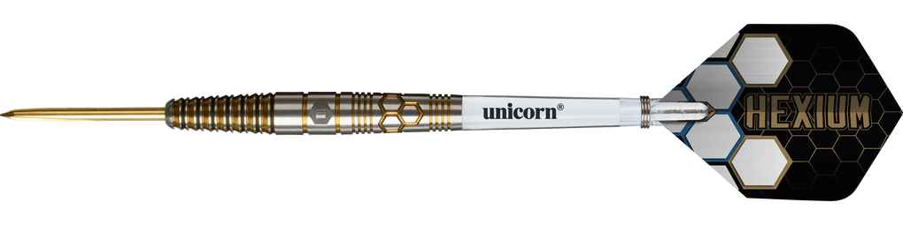Unicorn Hexium Style 03 Gold & Black Steeldarts