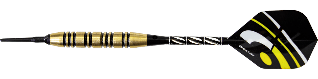 McDart Black Stripe Brass Softdarts - 17g