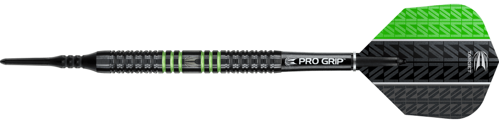 Target Vapor8 Black Green Soft Darts - 18g