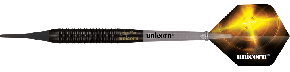 Unicorn World Champion Gary Anderson Black Brass Softdarts - 19 g