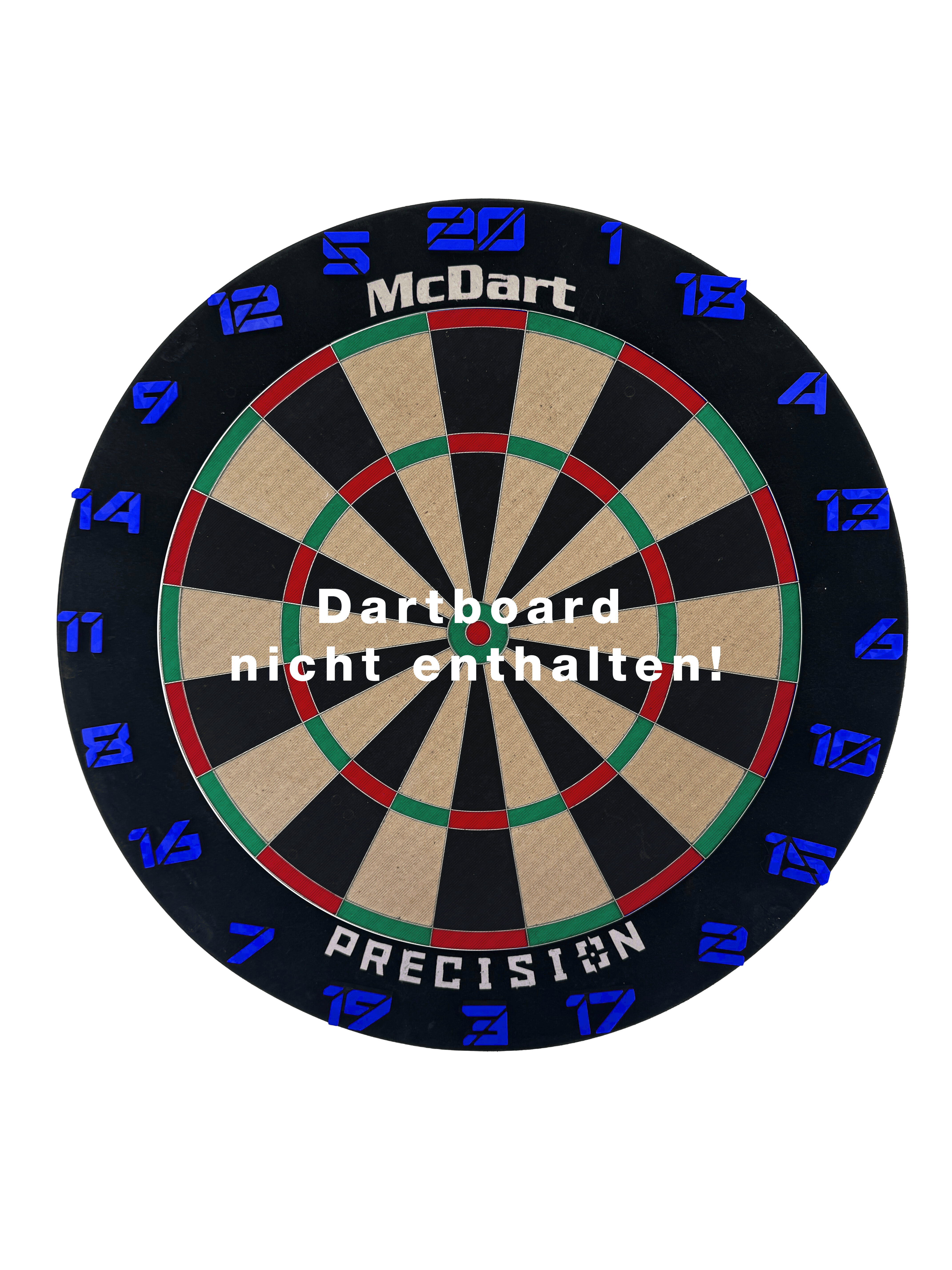 McDart Dartboard Number Rings / Number Ring Cyber Das Bild zeigt das Cyber Blau Board. Das Produkt hat ein auffälliges blaues Design.