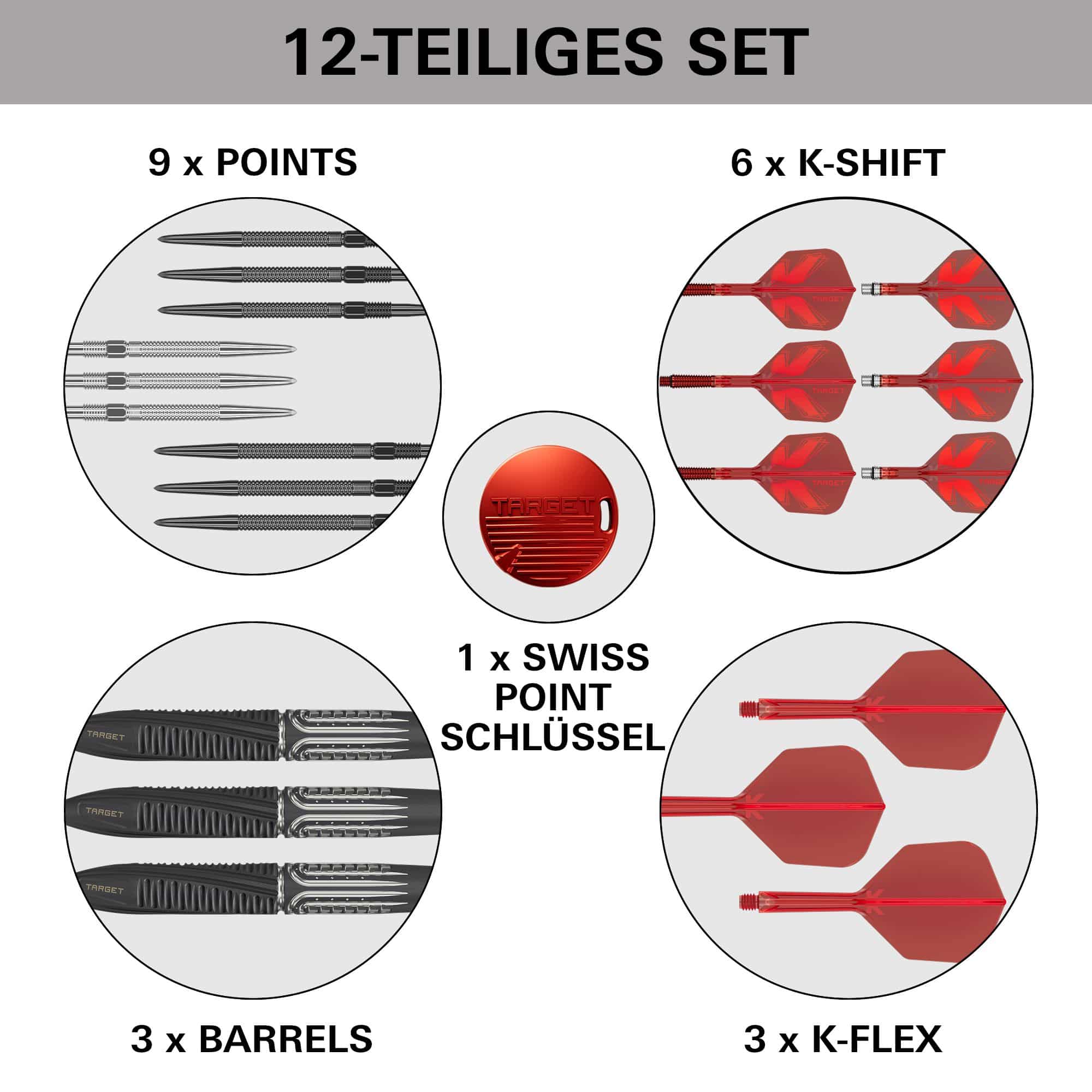 Target Shift Swiss Point Steel Darts 