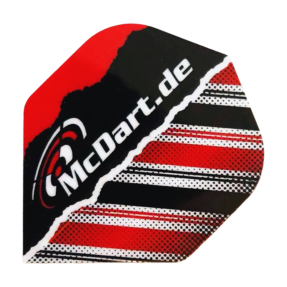 Abgebildet sind die McDart Design V7 Standard Flights. Die Flights eignen sich für Dartpfeile.