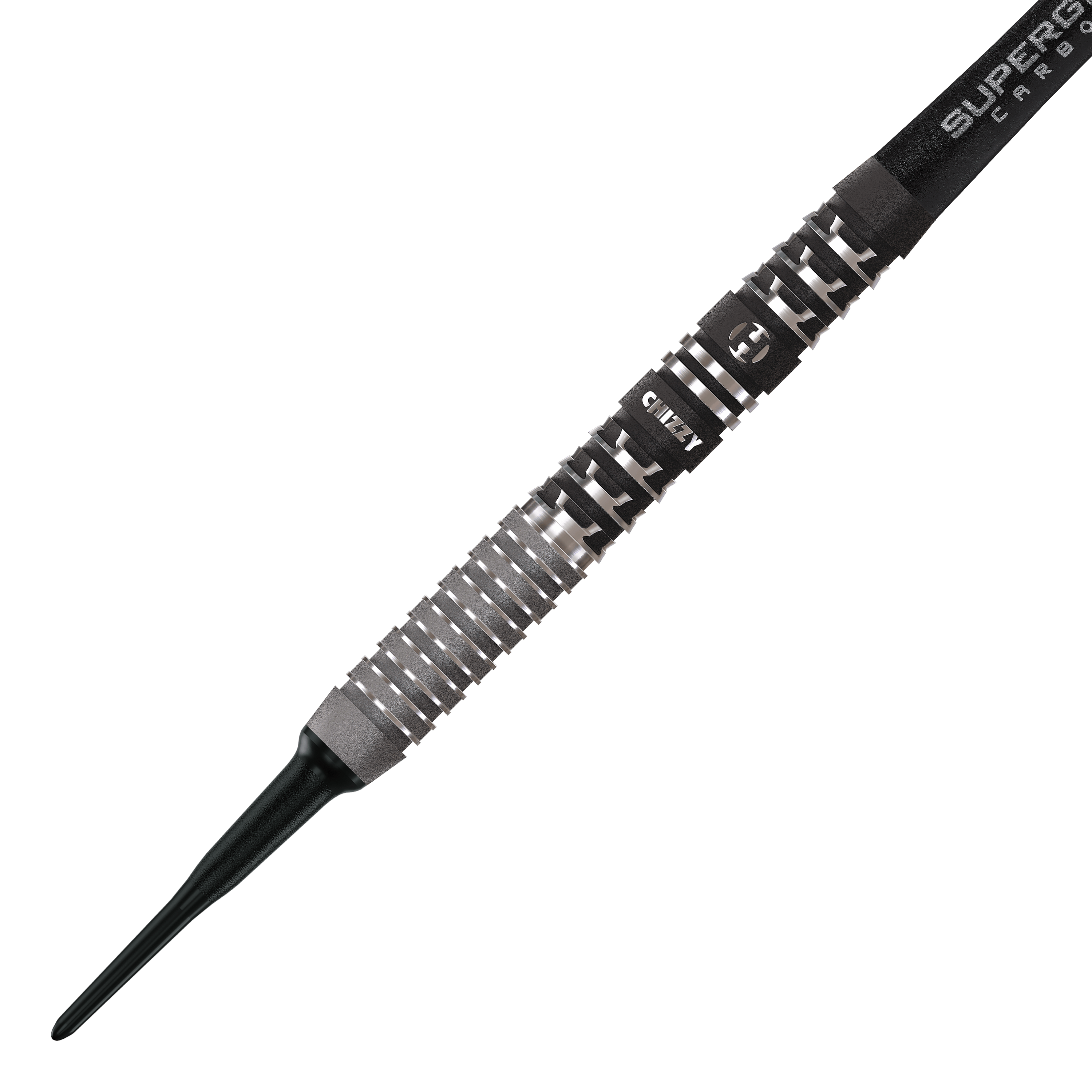 Harrow's Dave Chisnall Chizzy Series 4 soft darts Das Bild zeigt die Harrows Dave Chisnall Chizzy Series 4 Softdarts. Dies sind spezielle Softdarts, entworfen für präzises Werfen.