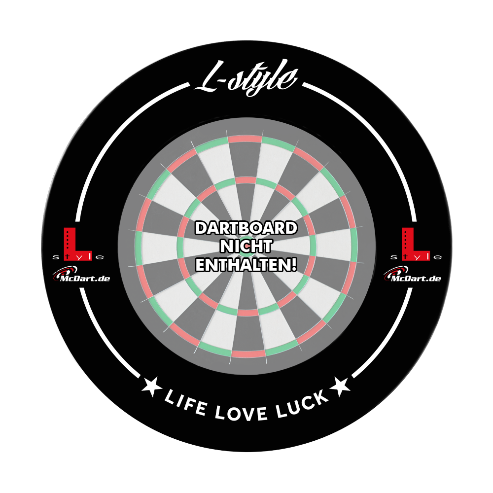 L-Style Dartboard Surround - Black