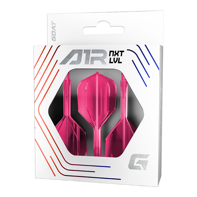 GOAT A1R No6 Flight Shaft System - Neon Pink Das Bild zeigt das GOAT A1R No6 Flight-Shaft-System in Neon Pink. Es ist ein moderner Flight-Shaft für Darts.