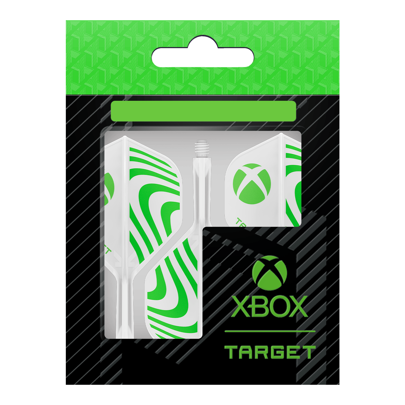 Target Xbox K-Flex No2 Standard Flights - White Das Foto zeigt die Target Xbox K-Flex No2 Standard Flights - Weiß. Die Dart-Flights sind weiß und für Xbox entworfen.