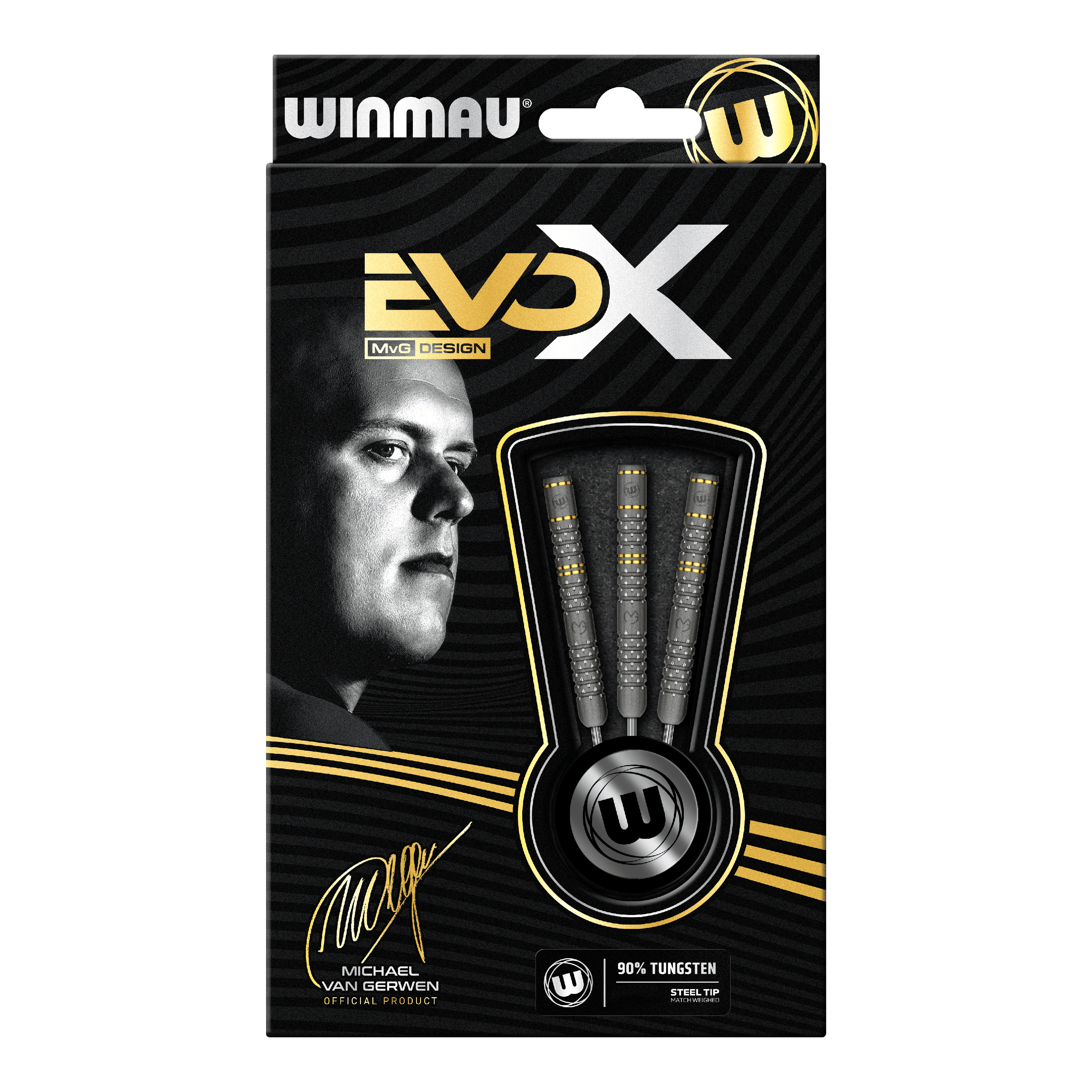 Winmau Michael Van Gerwen Evo-X steel darts - 22.5g