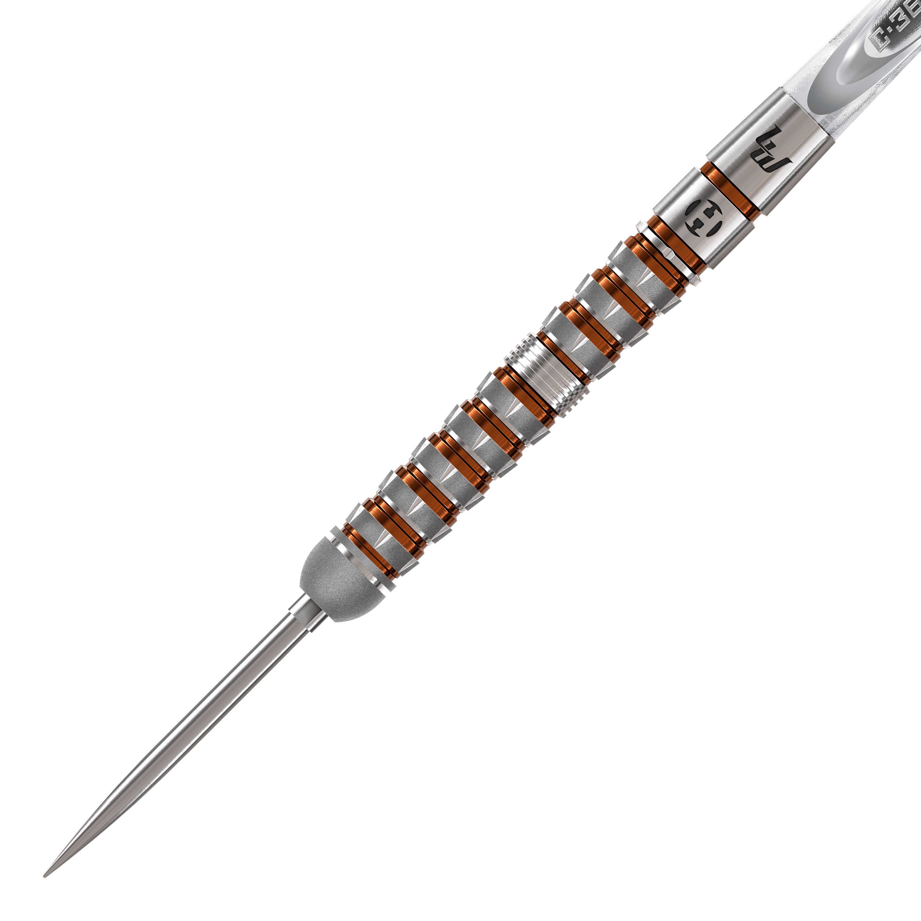 Dies ist ein Bild der Harrows Luke Woodhouse Series 3 Quick Point Steeldarts. Die Steeldarts sind optimal für präzises Dartspiel.