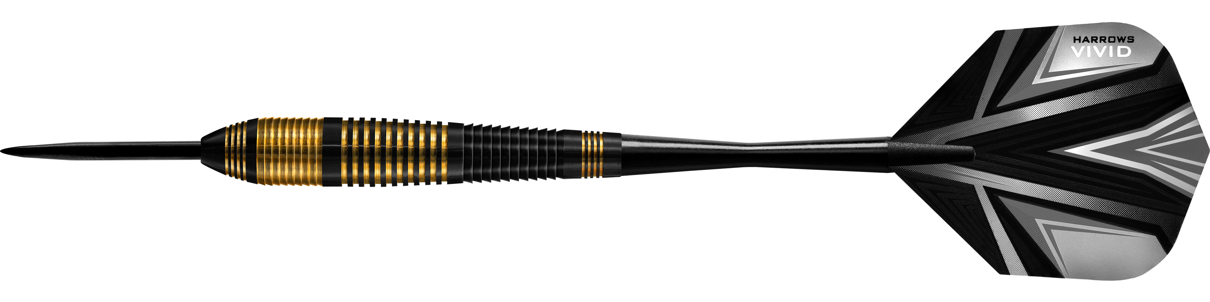 Harrows Vivid Brass Black steel darts