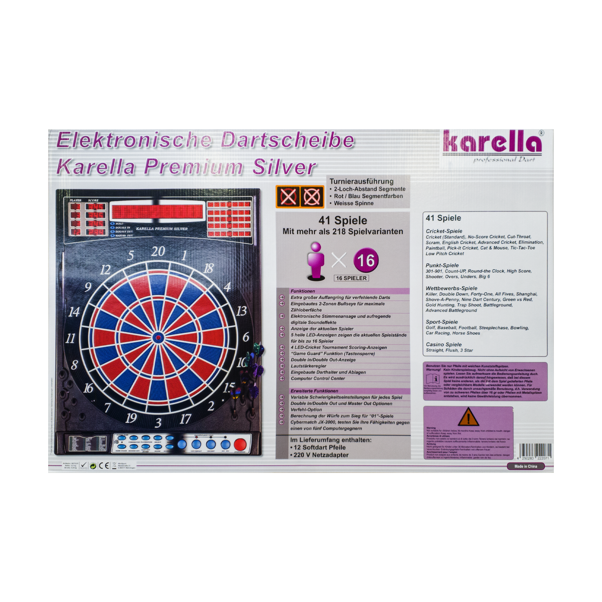 Dart machine Karella Premium Silver