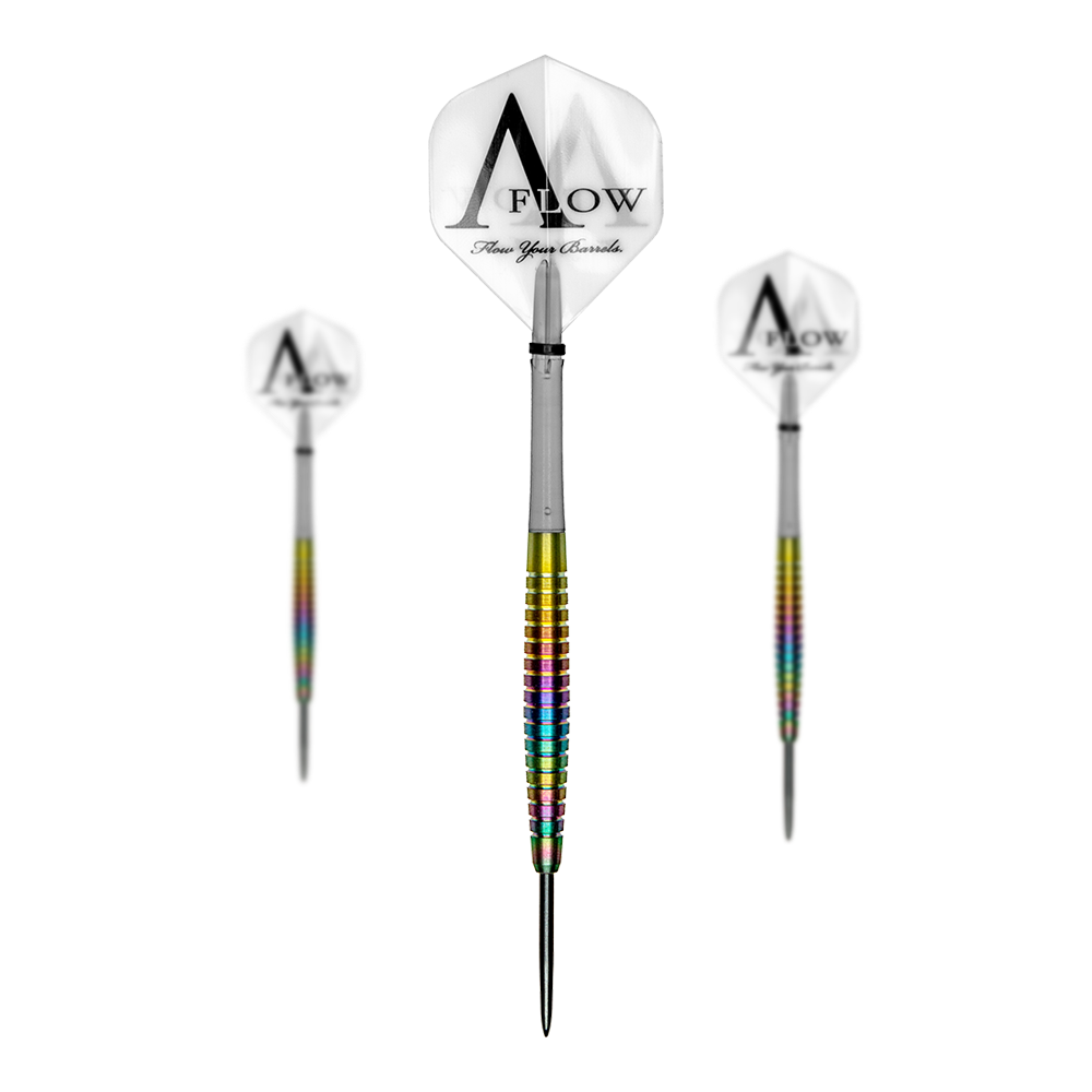 Dynasty Fallon Sherrock AFlow Black Line Rainbow Steeldarts - 23g