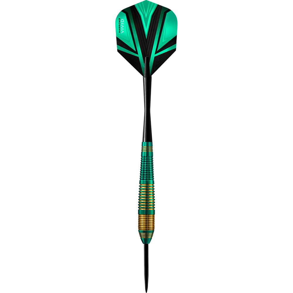 Harrows Vivid Brass Green steel darts