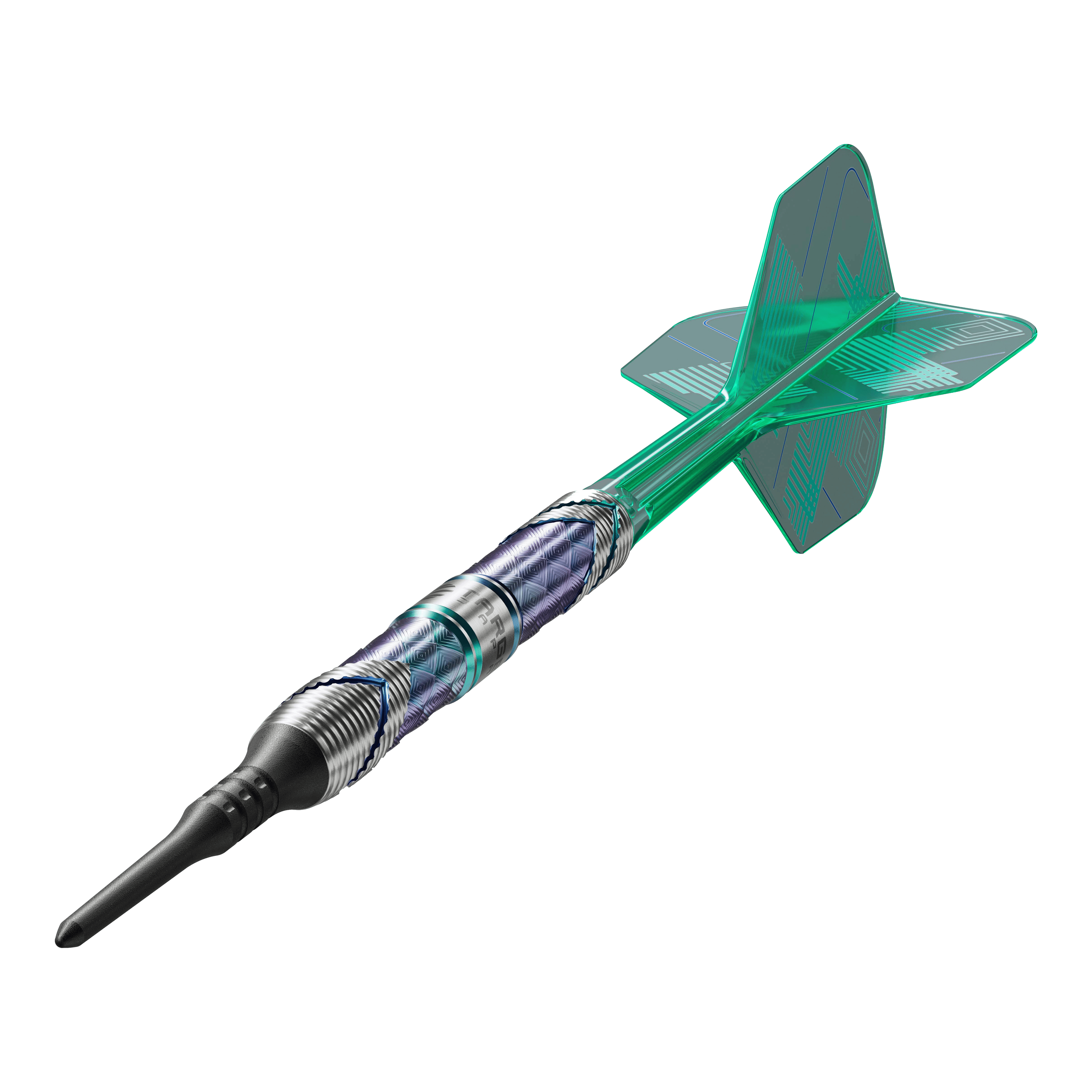 Target Japan Kaze Series Ceros 03 Soft Darts - 19g Dies ist der Target Japan Kaze Series Ceros 03 Softdart mit einem Gewicht von 19g. Der Dart hat ein auffälliges Design mit grünen Flights und einem strukturierten Barrel.