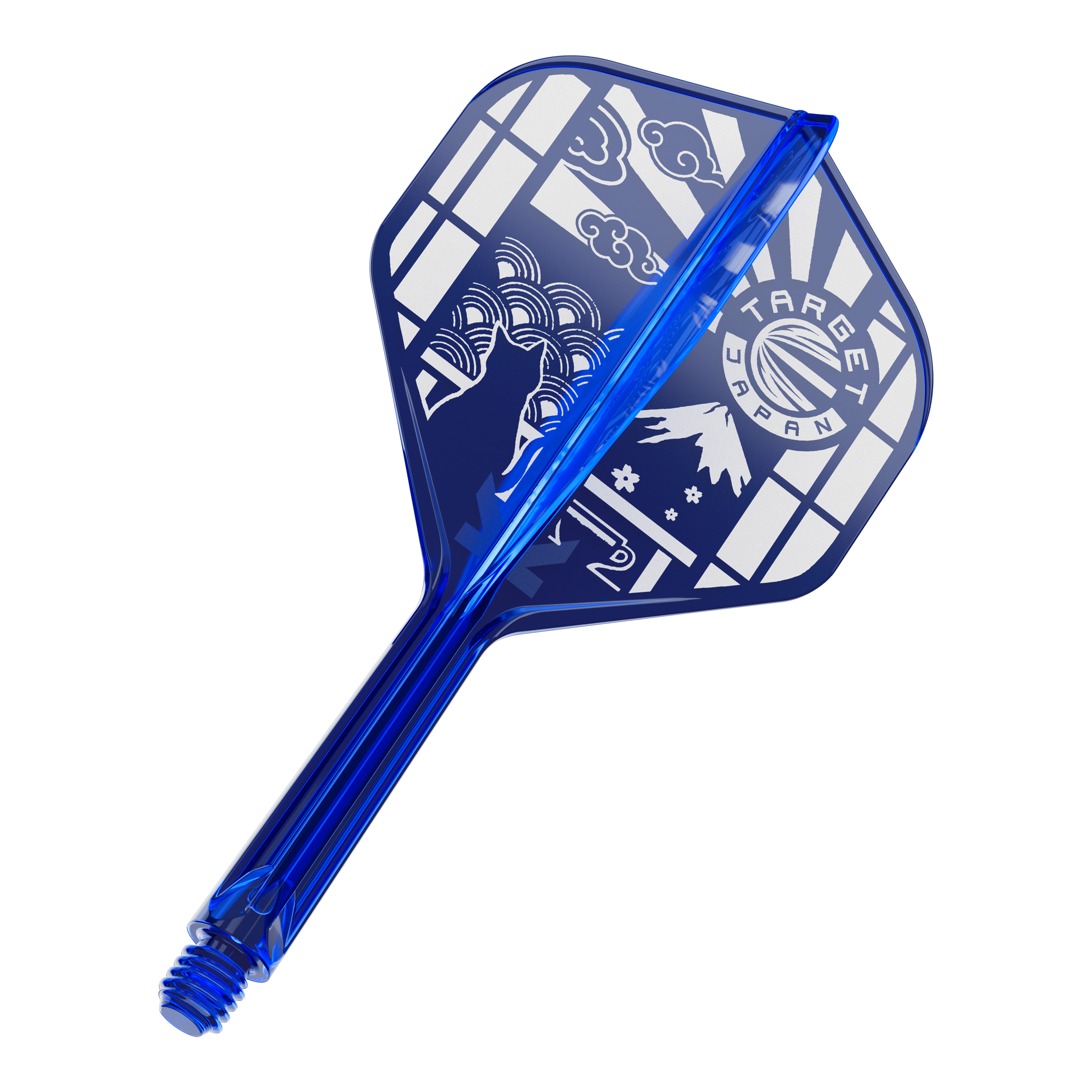 Target Japan K-Flex Blue Limited No2 Standard Flights Ein Produktbild von Target Japan K-Flex Blue Limited No2 Flights 26mm ist zu sehen. Das Produkt ist in blauer Farbe gestaltet.