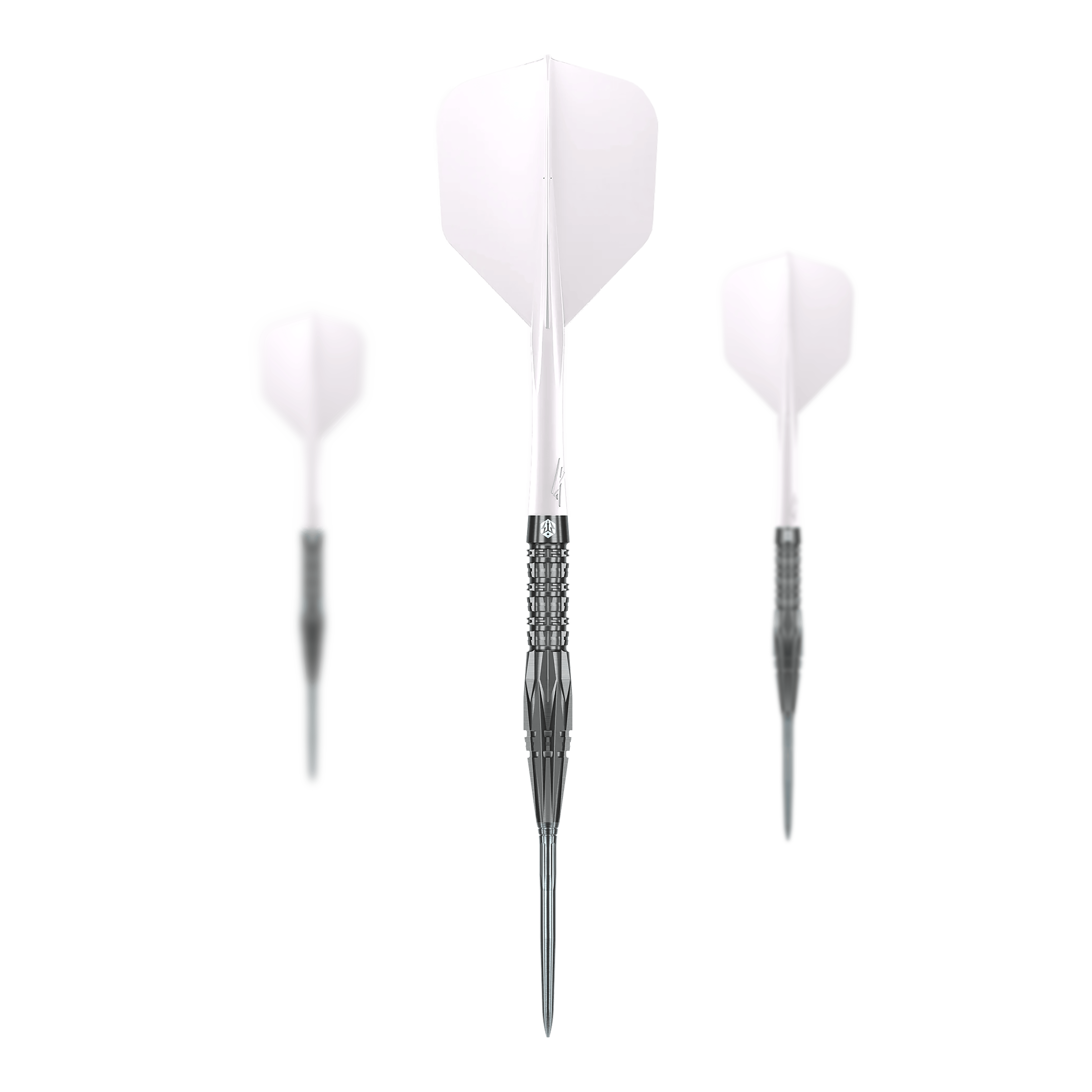 Caliburn Prisma P1 steel darts - 19.5g Das Bild zeigt die Caliburn Prisma Steeldarts - 19,5g. Diese Steeldarts sind ein hochwertiges Produkt für Dartspieler.