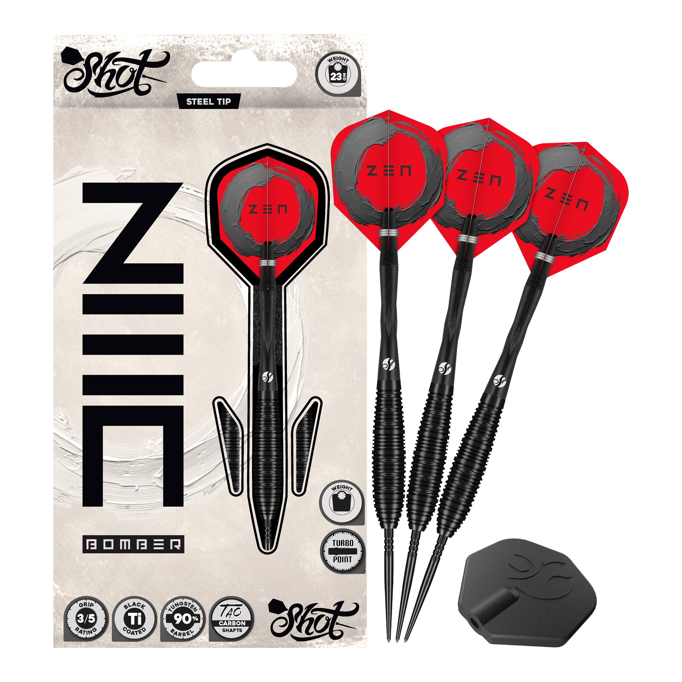 Shot ZEN Bomber Turbo Point steel darts