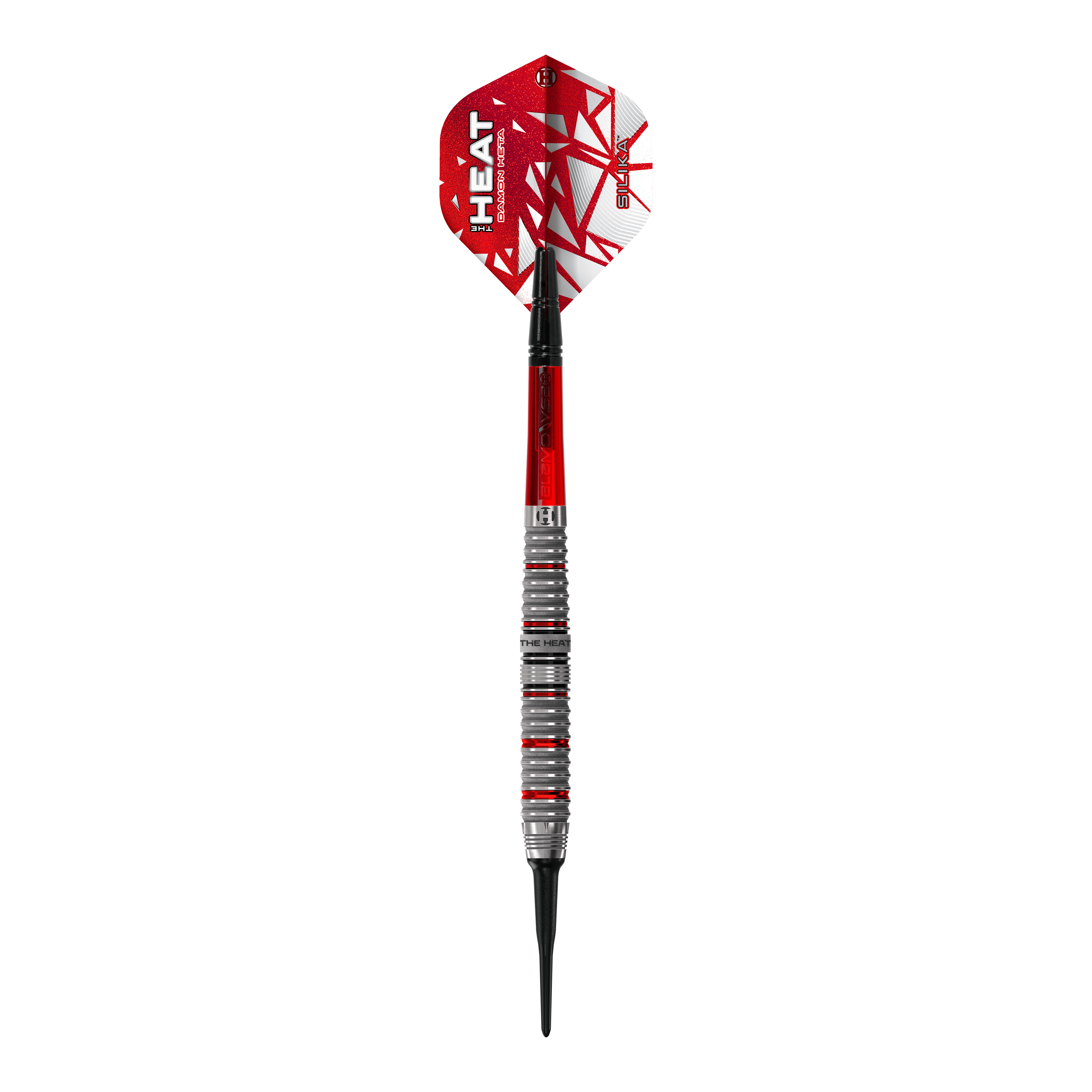 Harrow's Damon Heta Series 4 soft darts Abgebildet sind die Harrows Damon Heta Series 4 Softdarts. Diese Softdarts bieten eine gute Balance und Präzision.