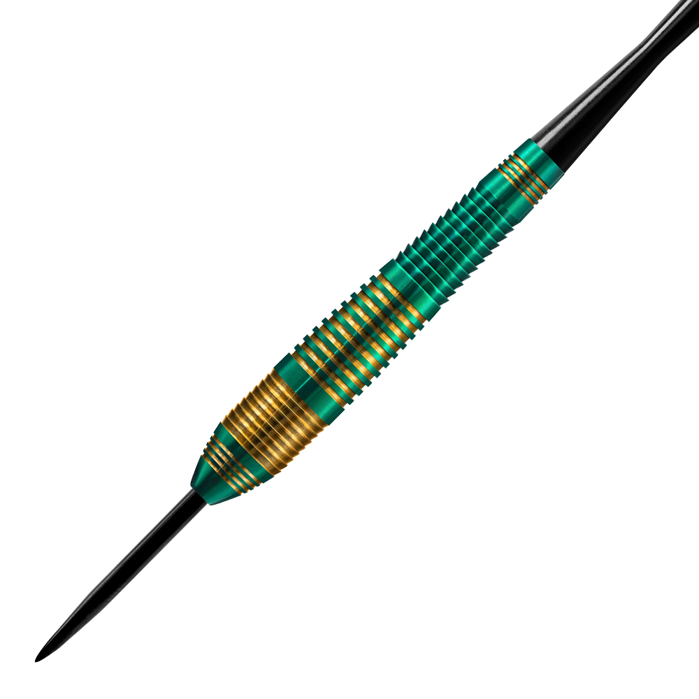 Harrows Vivid Brass Green steel darts