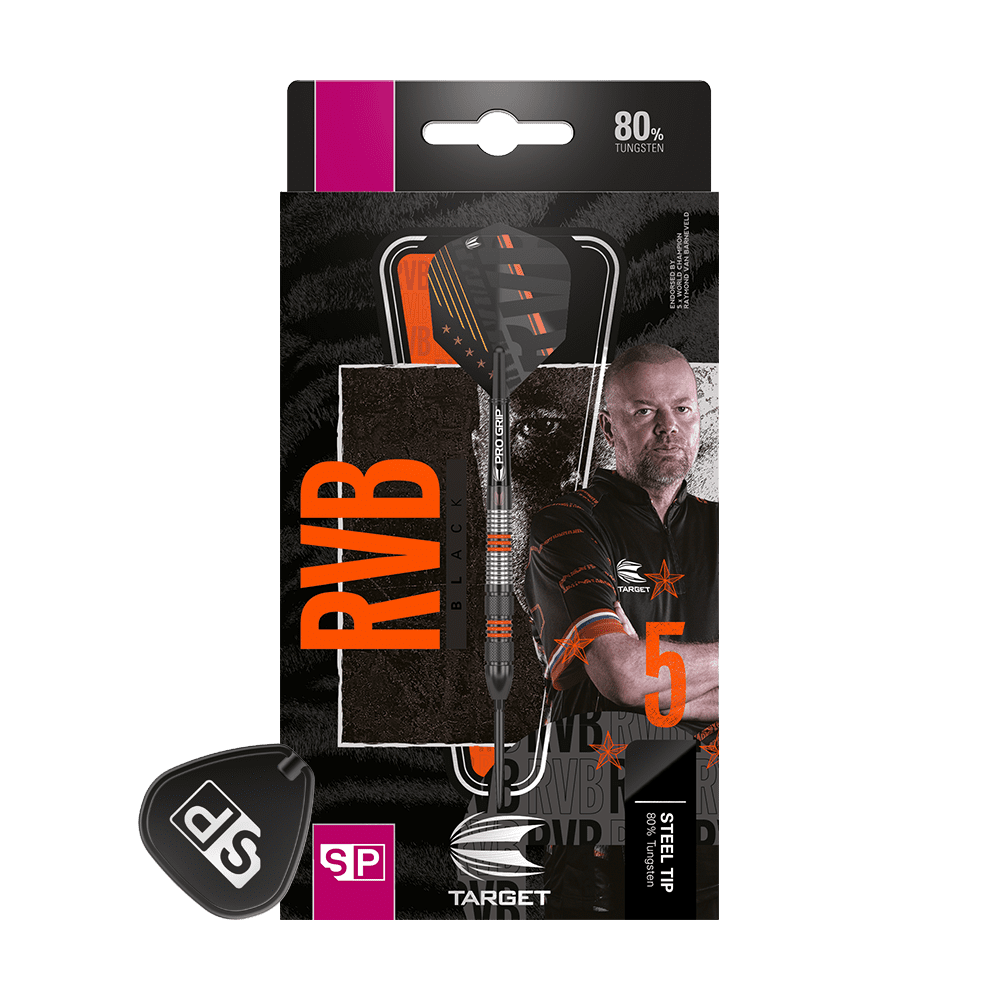 Target Raymond Van Barneveld Black Swiss Point steel darts