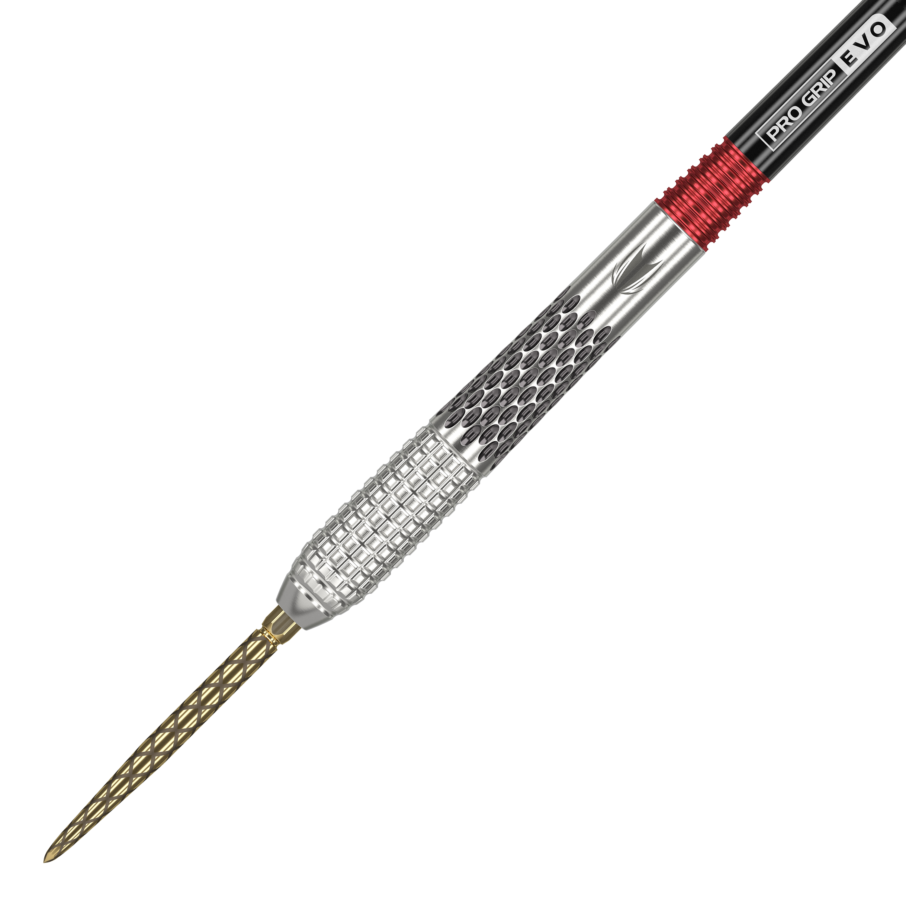 Target Stephen Bunting GEN5 Swiss Point Steel Darts Das Bild zeigt einen Target Stephen Bunting GEN5 Swiss Point Steeldart. Der Dartpfeil hat eine silberne Metallspitze und ein modernes, strukturiertes Griffdesign.