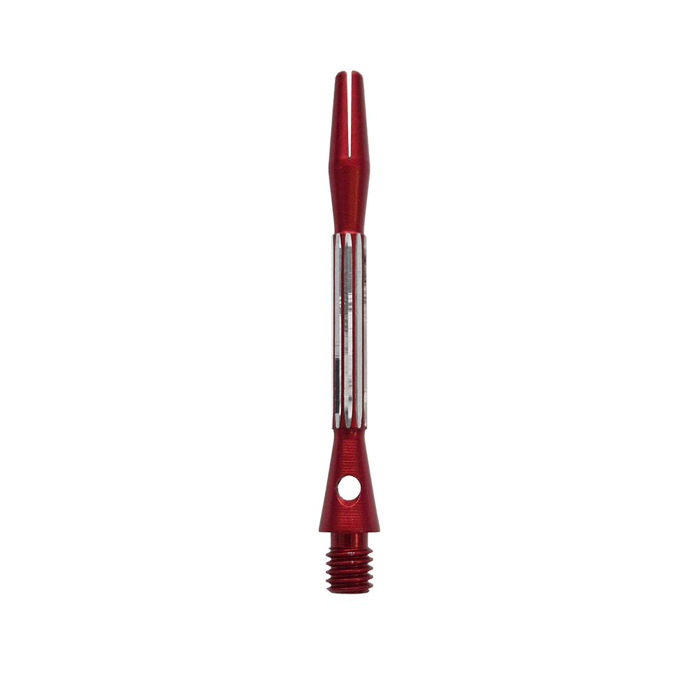 Bulls NL Flash 2 Aluminum Shafts - Red - 46 mm Das Foto zeigt die Bulls NL Flash 2 Aluminium Shafts in Rot, 46 mm lang. Die Shafts sorgen für mehr Haltbarkeit bei Dartpfeilen.