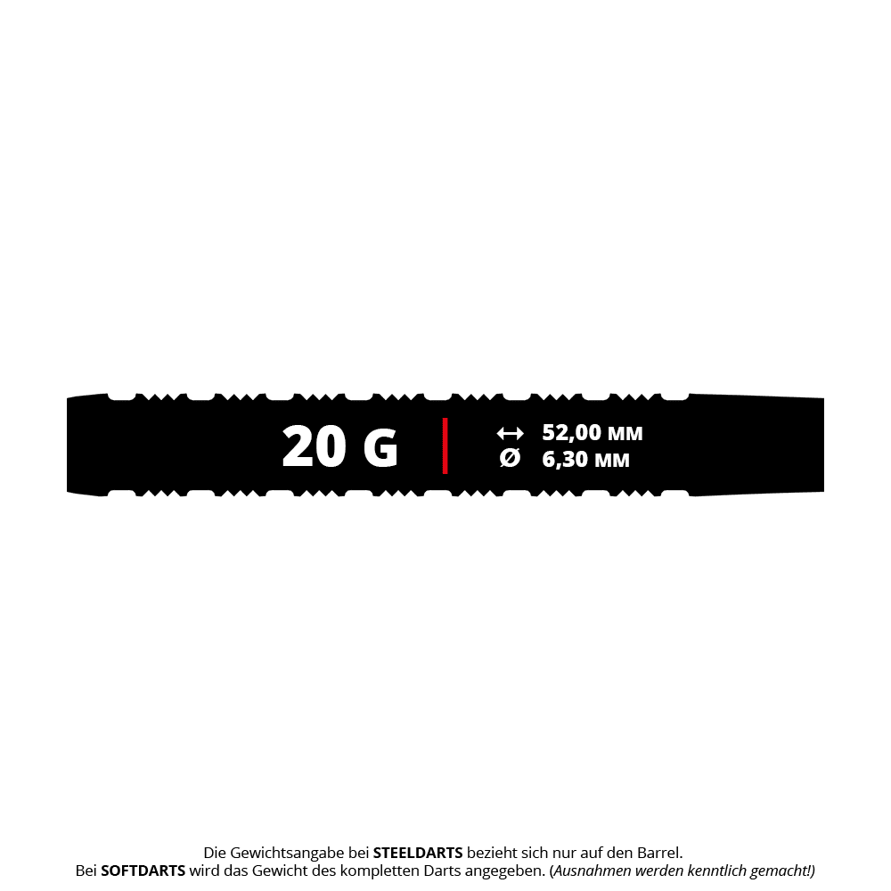 Bullet Shadow Softdarts - 20g Das Bild zeigt Bullet Shadow Softdarts - 20g. Diese Softdarts sind für Präzision und Komfort gestaltet.