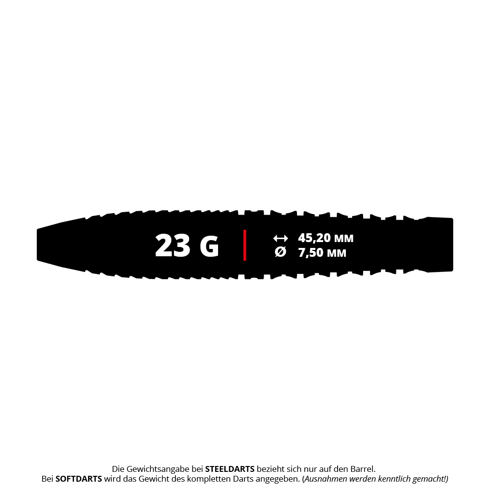 Zu sehen ist Target Japan Prime Series Zenith GEN2 Swiss Point Steeldarts - 23g. Diese Darts eignen sich ideal für ambitionierte Spieler.