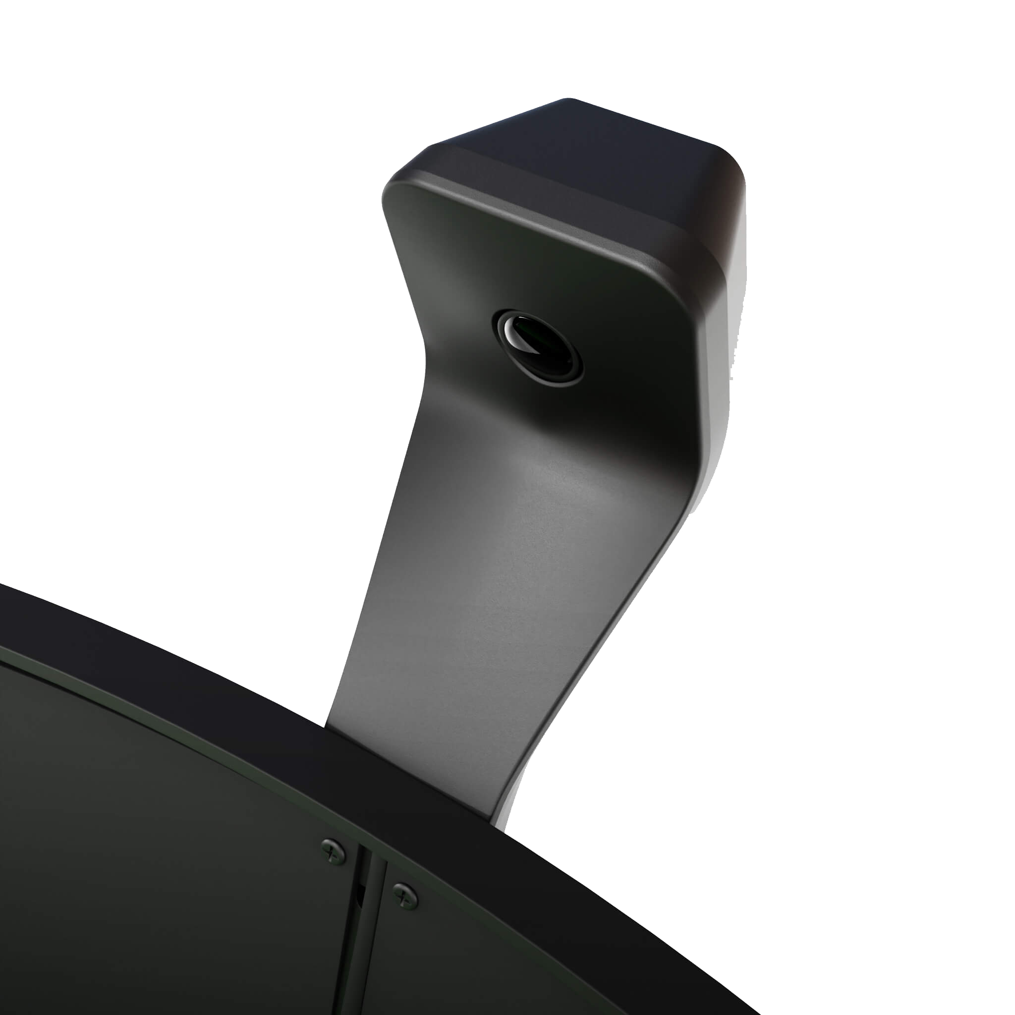 Auf dem Bild ist das Produkt "Scolia Home 2 FLEX – Electronic Score System" zu sehen. Es handelt sich um ein modernes elektronisches Punktesystem, das über einer runden Fläche montiert ist.