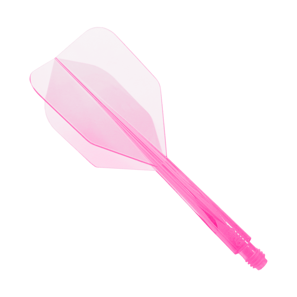 Condor_AXE_Neon_Flight_System_Pink_Small_1 Das Bild zeigt das Produkt "Condor Axe Neon Pink Flight-System Small". Es ist ein einteiliges Dartflight-Set in leuchtendem Neonpink.