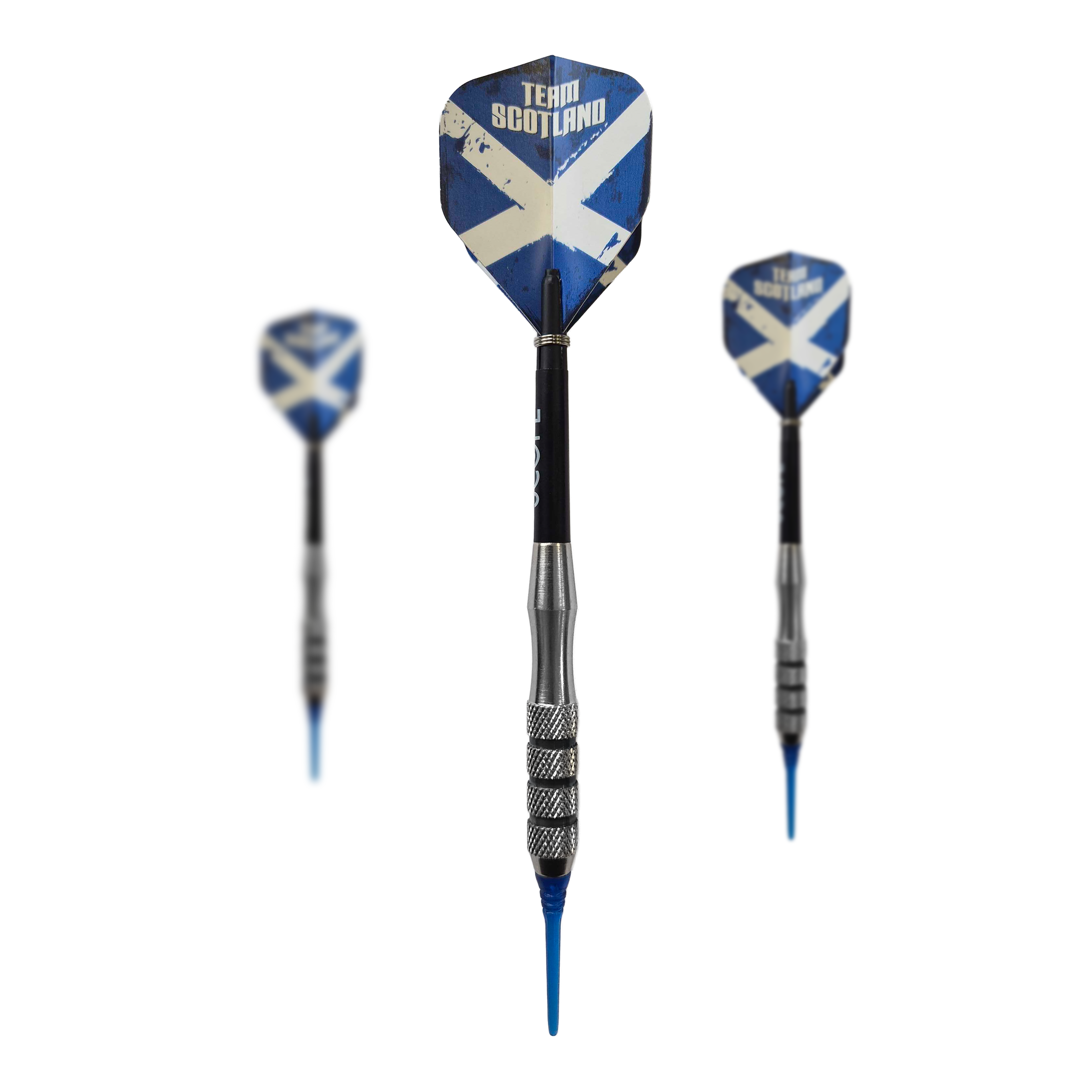 McDart Scottish Cross Brass Soft Darts - 18g Das Bild zeigt McDart Scottish Cross Brass Softdarts mit einem Gewicht von 18g. Die Darts sind für Softdartspieler geeignet.