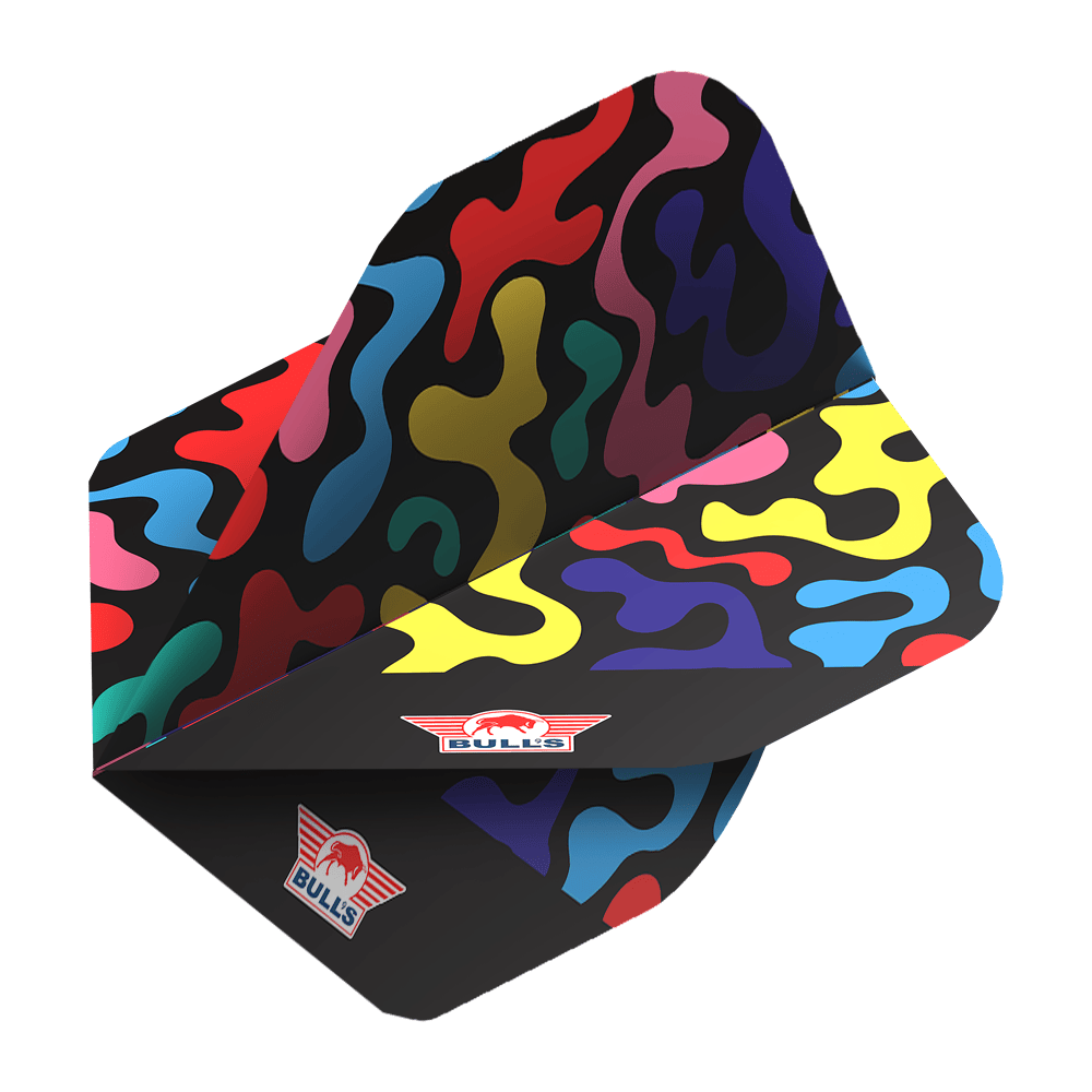 Zu sehen sind Bulls NL Player Ricky Evans No2 Standard Flights. Die Flights sind für Darts geeignet.