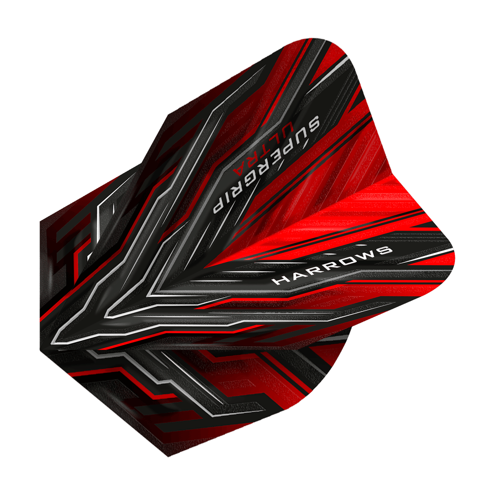 Harrows Supergrip Ultra Red Standard Flights