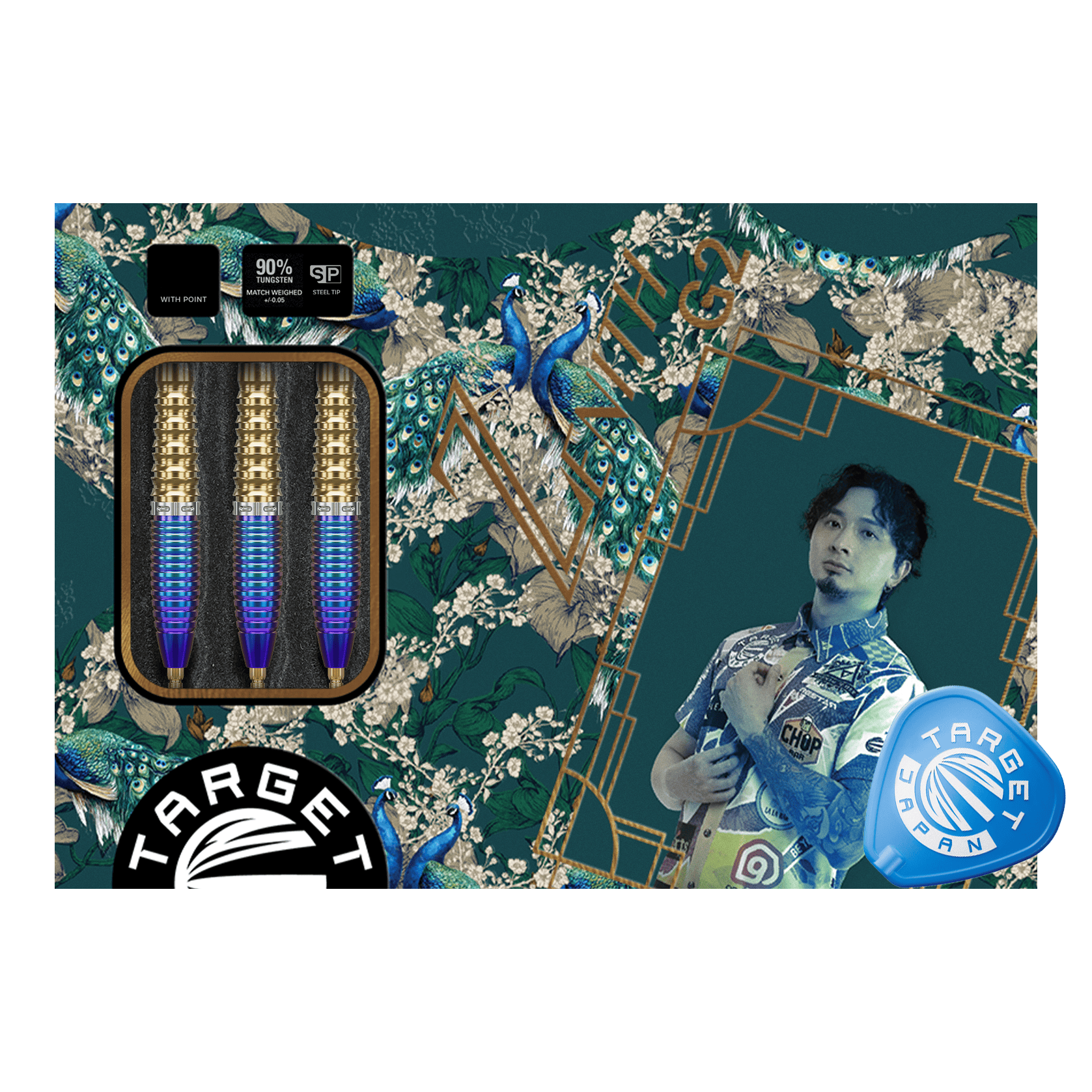 Target Japan Prime Series Zenith GEN2 Swiss Point Steel Darts - 23g Gezeigt wird das Produkt Target Japan Prime Series Zenith GEN2 Swiss Point Steeldarts - 23g. Es handelt sich um hochwertige Steeldarts für das Dartspiel.