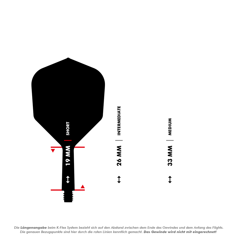 Target K-Flex No2 Standard Flight System - Red