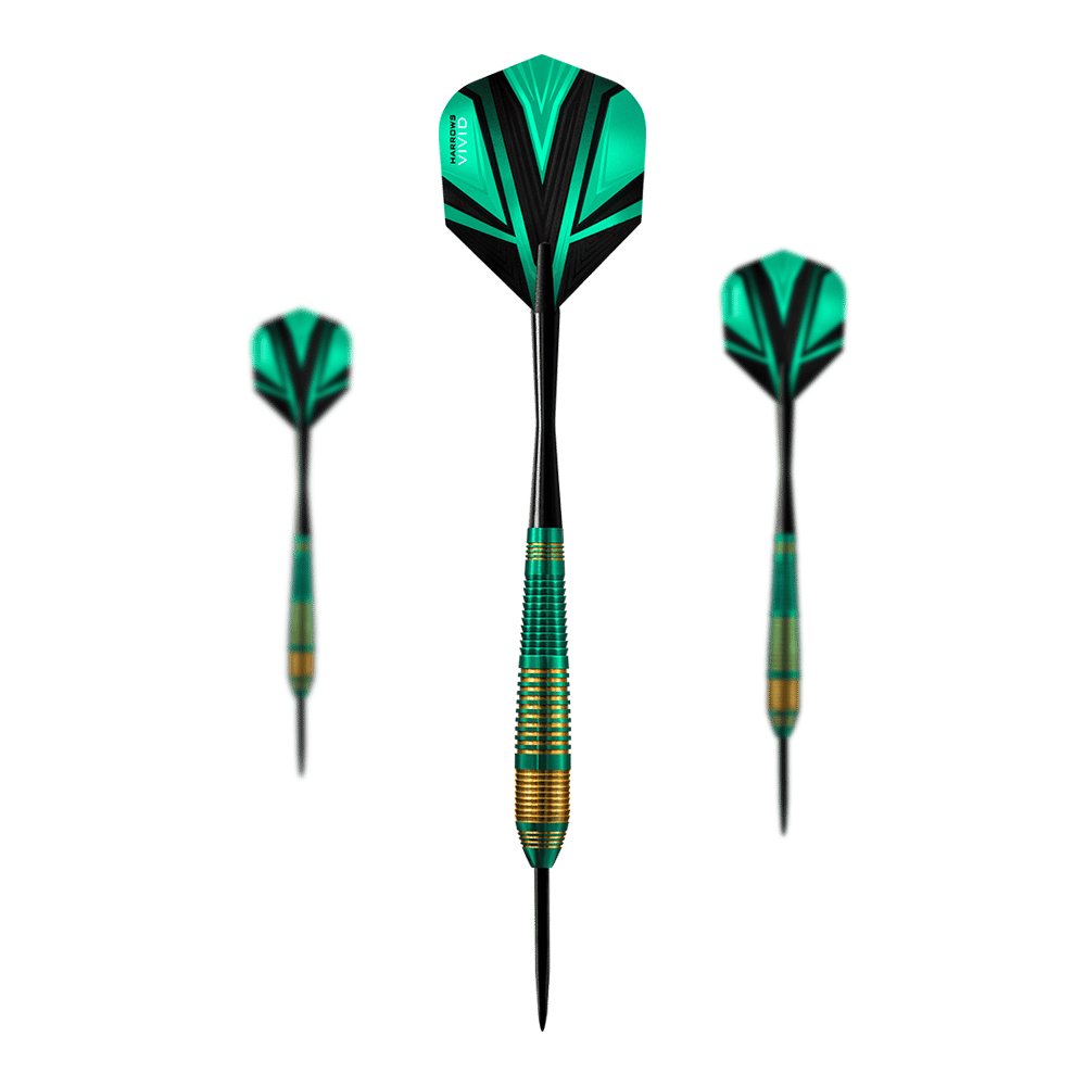 Harrows Vivid Brass Green steel darts