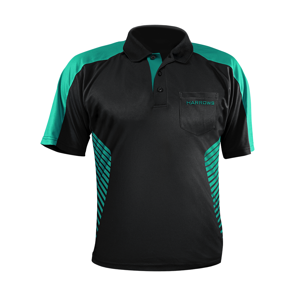 Harrows Vivid Dart Shirt Black/Jade